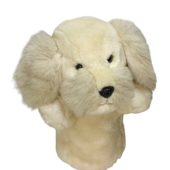 Vtg 24K Polar Puff Special Effects Hand Puppet 1985 Dog Puppy Gold Label 4694 - Picture 3 of 12